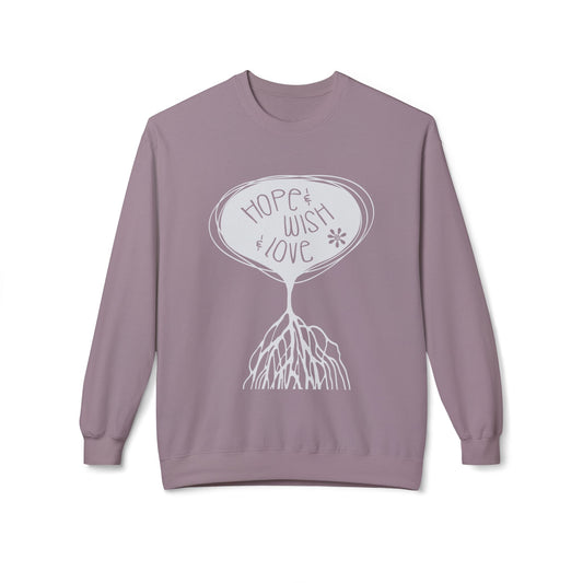 "Hope & Wish & Love" Crewneck Sweatshirt