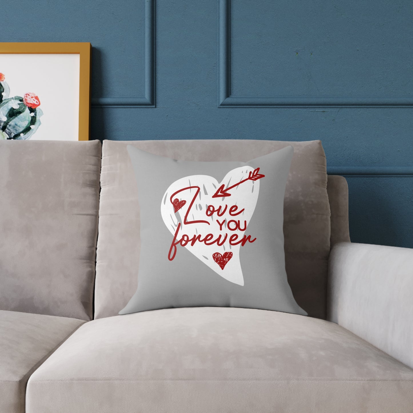 "Love You Forever" Throw Pillow