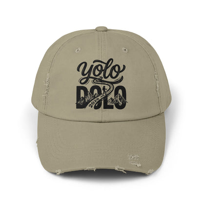 YOLO DOLO – Distressed Baseball Cap