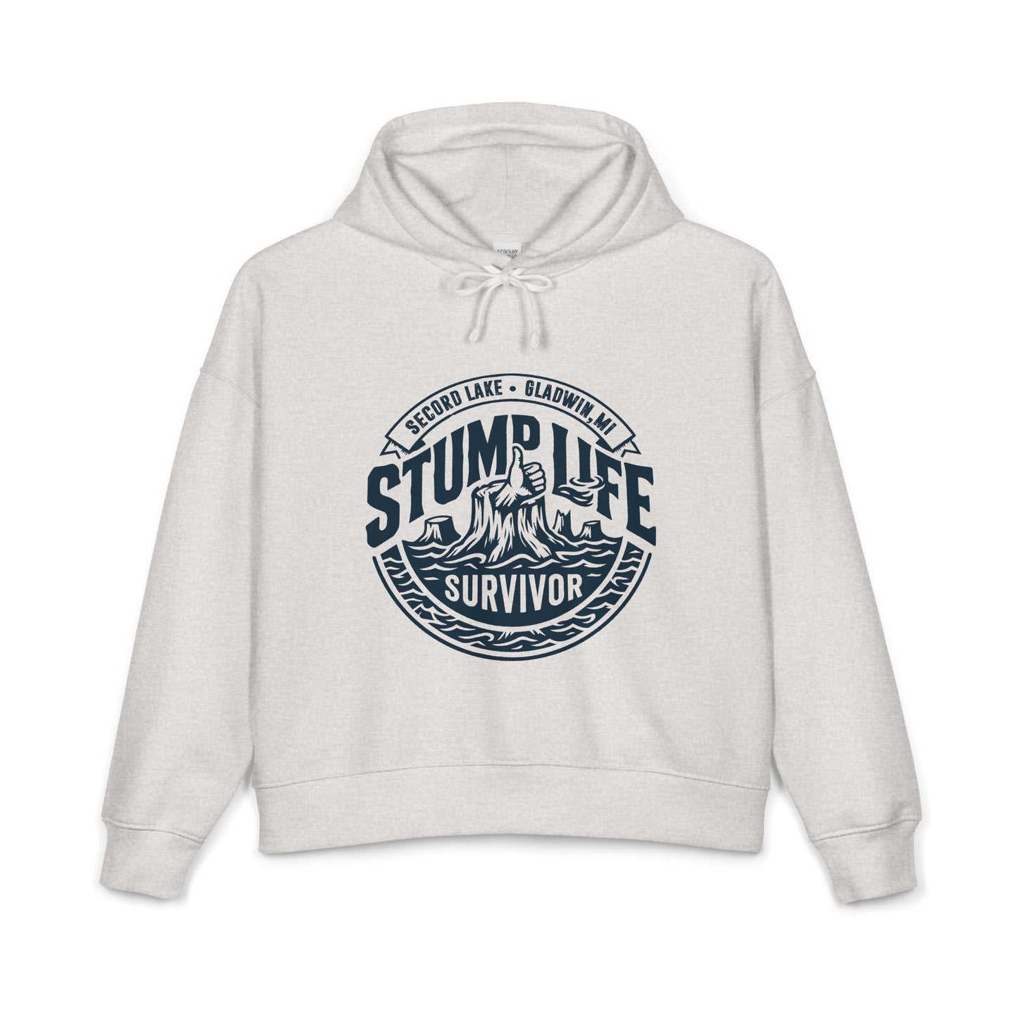 "Stump Life, Secord Lake" Survivor  — Women's Organic Hoodie