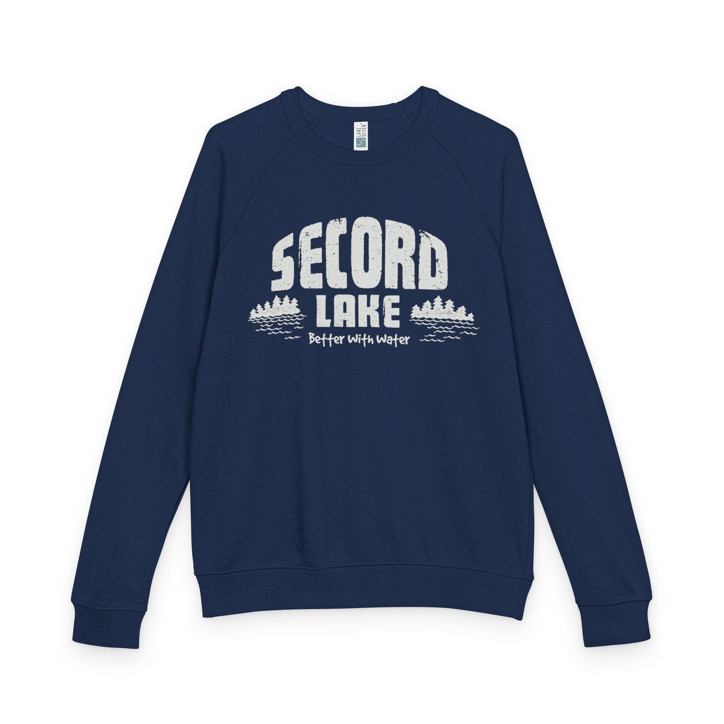 Secord Lake Better with Water — Crewneck Sweatshirt