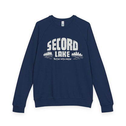 Secord Lake Better with Water — Crewneck Sweatshirt