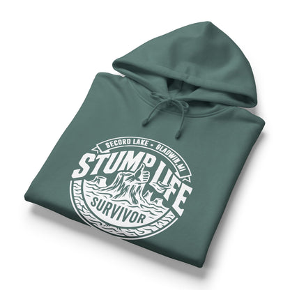 "Stump Life, Secord Lake" Survivor  — Women's Organic Hoodie