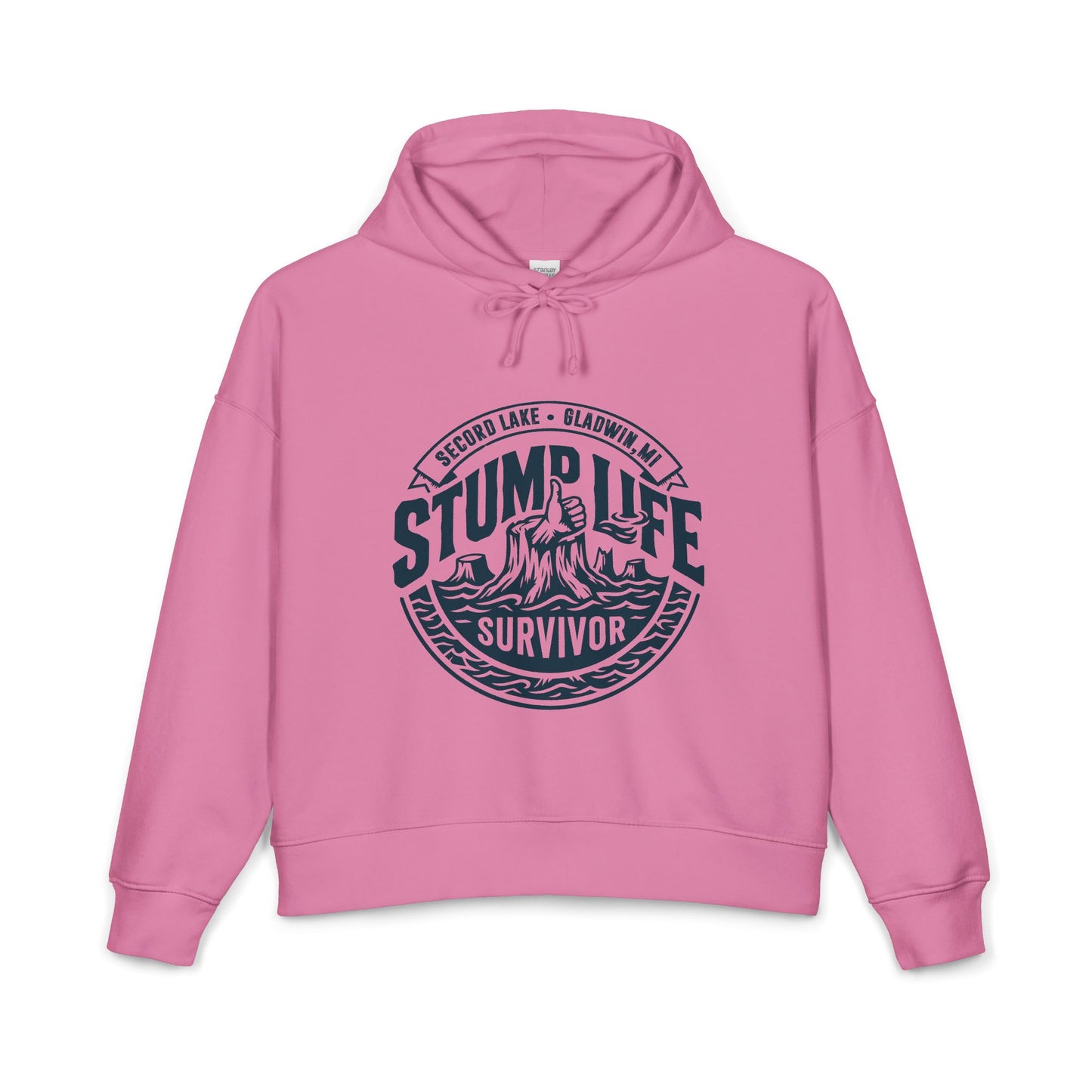 "Stump Life, Secord Lake" Survivor  — Women's Organic Hoodie
