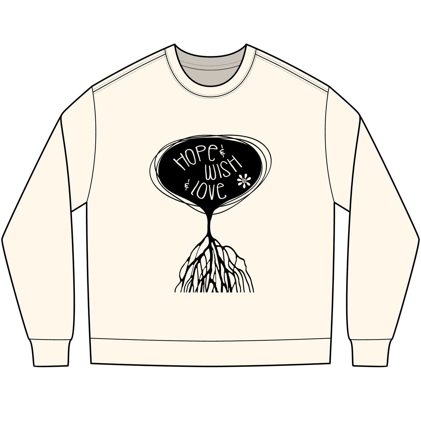 "Hope & Wish & Love" Bella + Canava Long Sleeve Tee