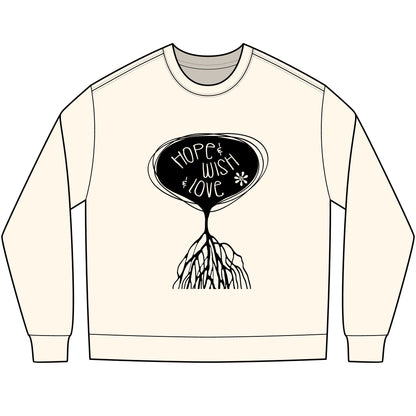 "Hope & Wish & Love" Bella + Canava Long Sleeve Tee