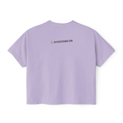 Boxy Tee — 'Slightly Tilted Totally You' Cute Frog Graphic Women's Shirt