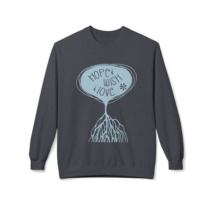 "Hope & Wish & Love" Crewneck Sweatshirt