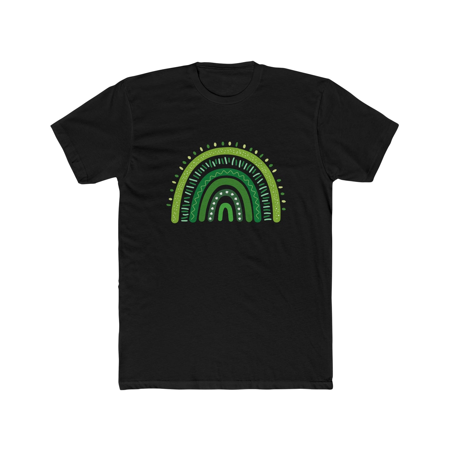 Lucky Men's Shamrock T-Shirt | Green Rainbow & Clover Graphic | St. Patrick's Day Apparel