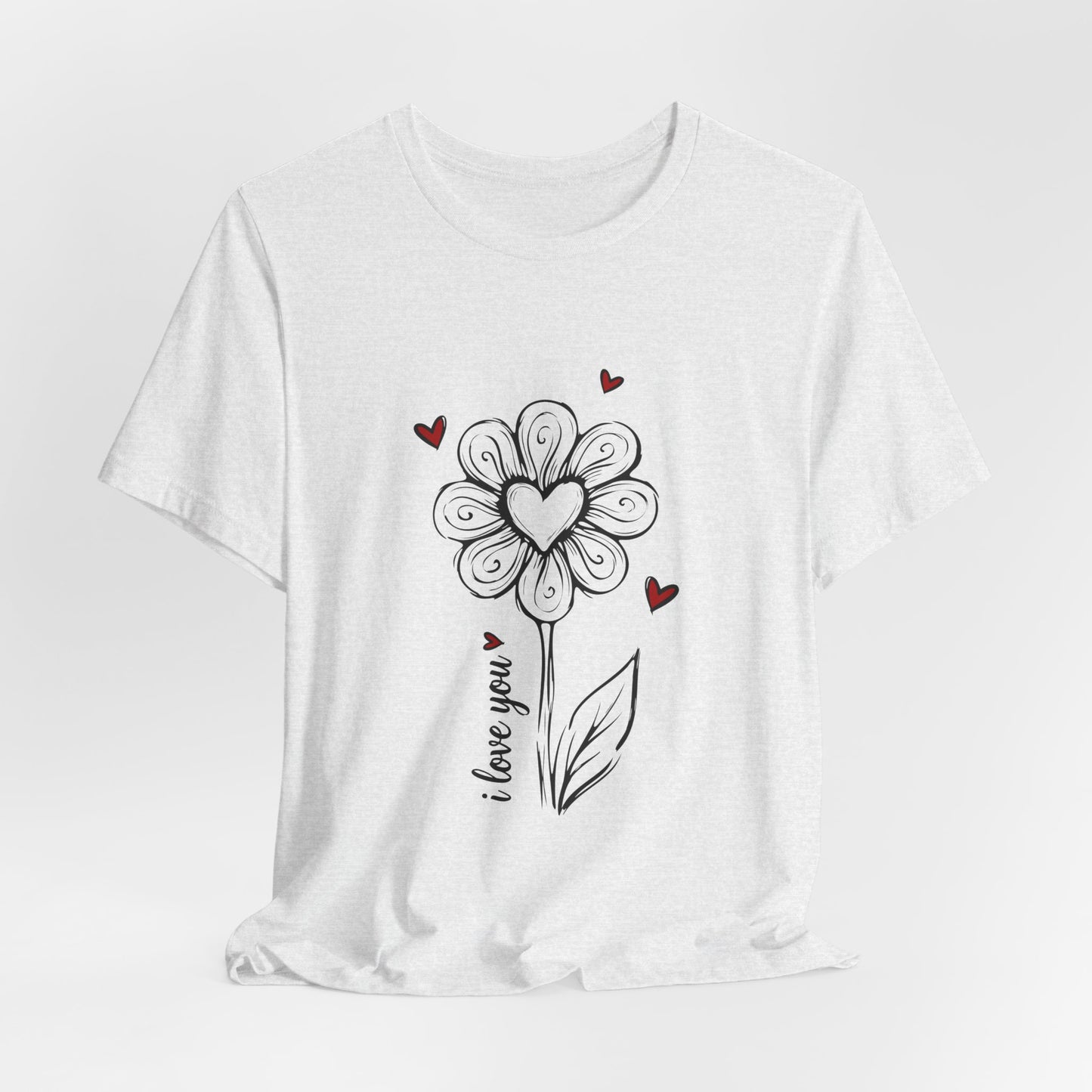 "I Love You" Flower Tee