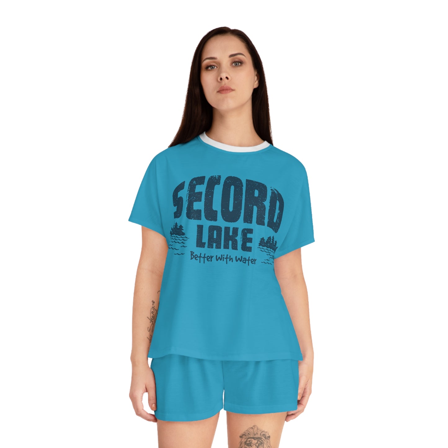 "Secord Lake, Better With Water" Pajama Set