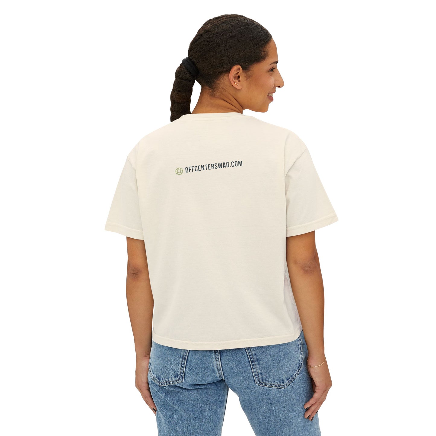 Boxy Tee — 'Slightly Tilted Totally You' Cute Frog Graphic Women's Shirt