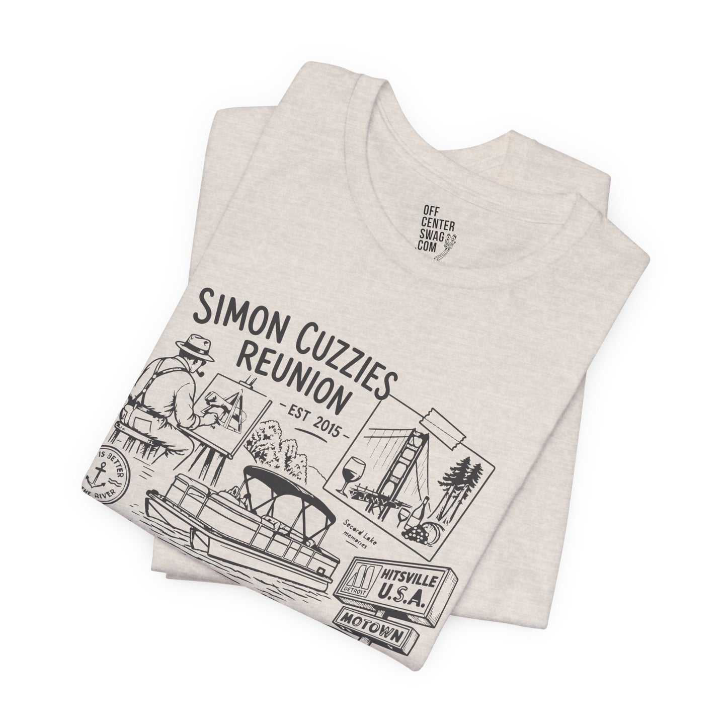 "Cuzzie Reunion" Unisex Jersey Short Sleeve Tee