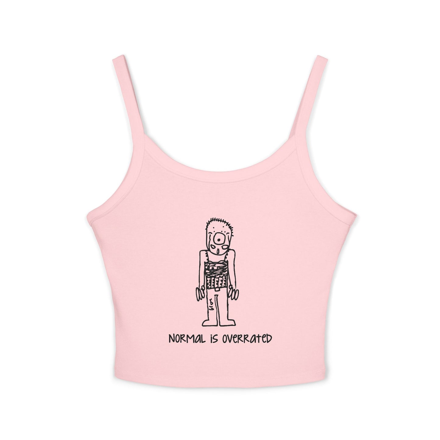 "Normal Is Overrated "Women's Cropped Tank Top