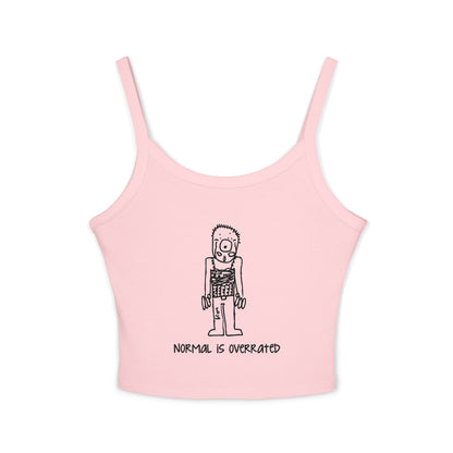 "Normal Is Overrated "Women's Cropped Tank Top
