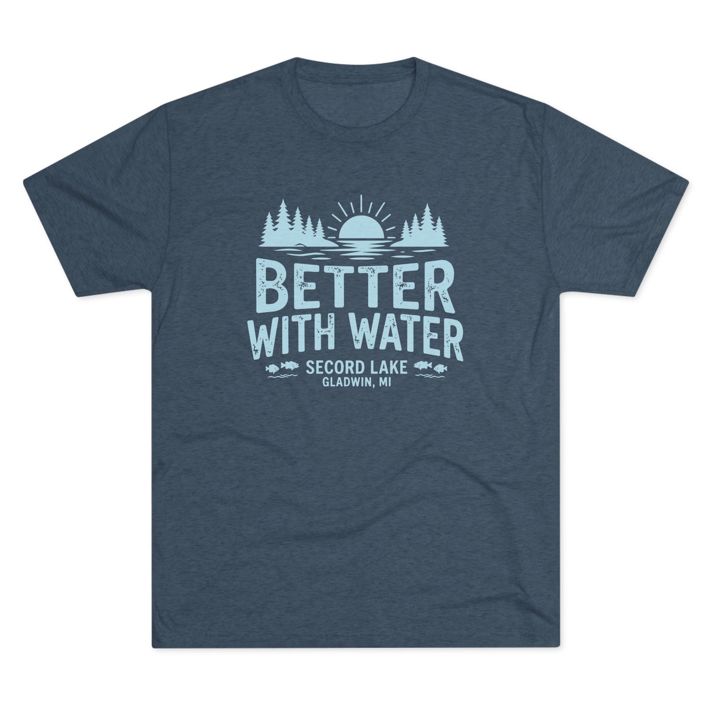 "Better With Water" Secord Lake Crew Tee