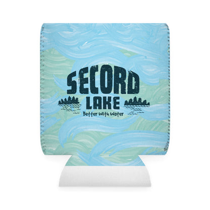 Secord Lake Better with Water Insulated Beer Can Koozie
