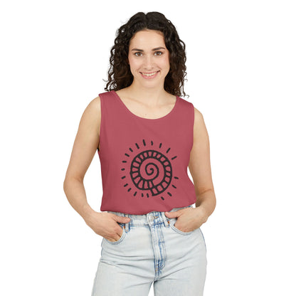 "Spiral Sun"  —  Boho Tank Top