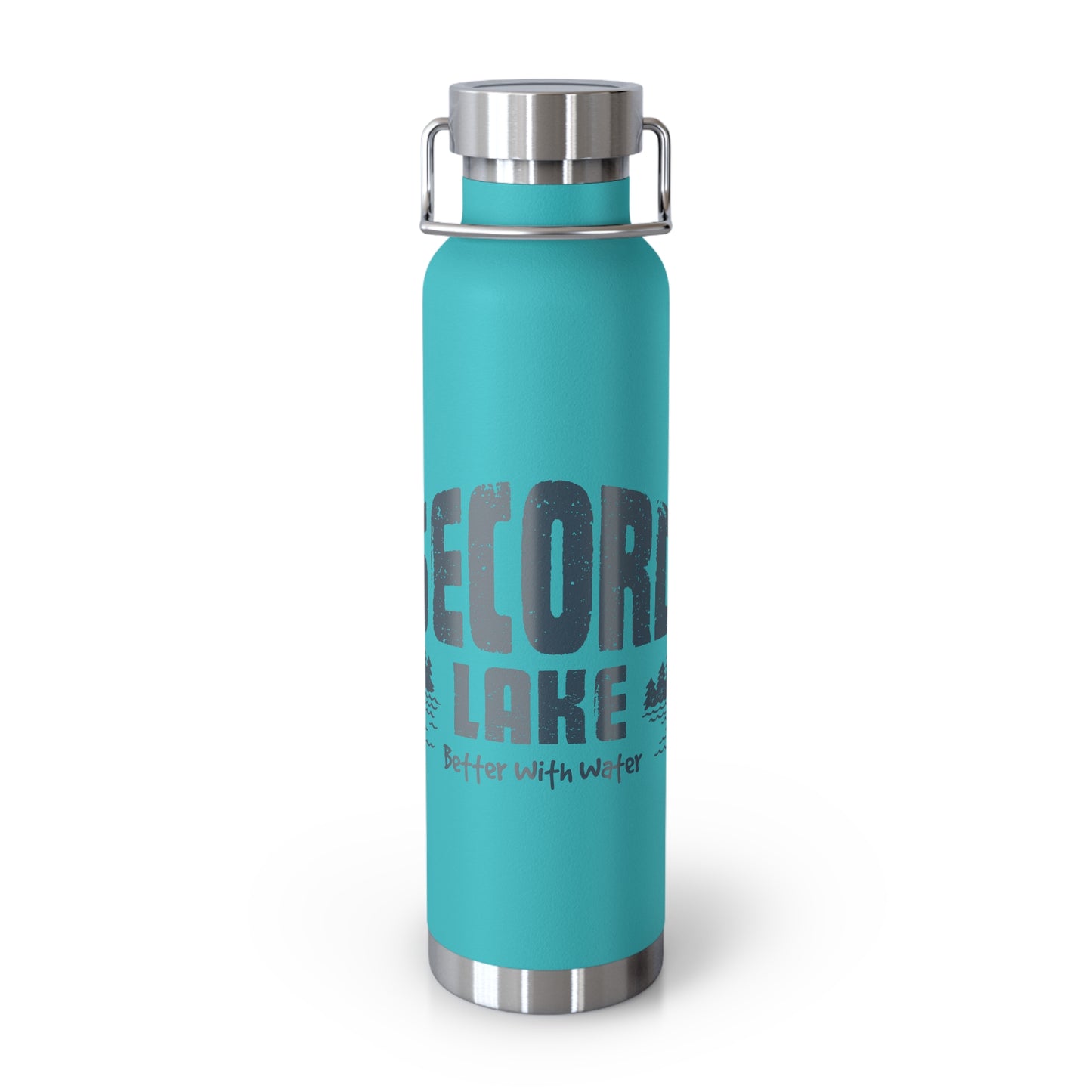 "Secord Lake, Better with Water" 22oz Insulated Water Bottle