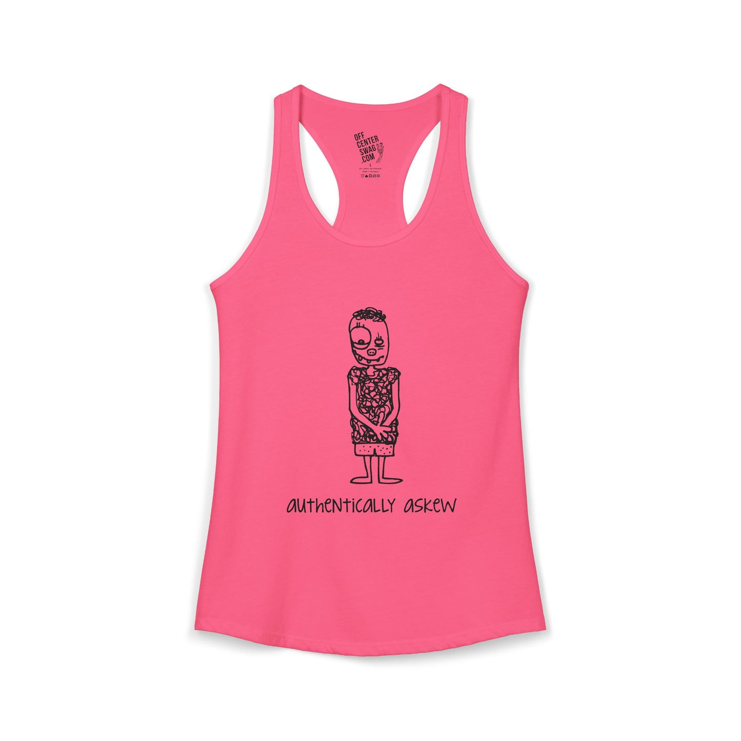 "Authentically Askew" Women's Ideal Racerback Tank