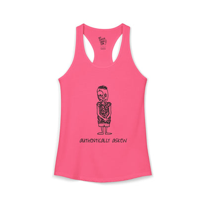"Authentically Askew" Women's Ideal Racerback Tank