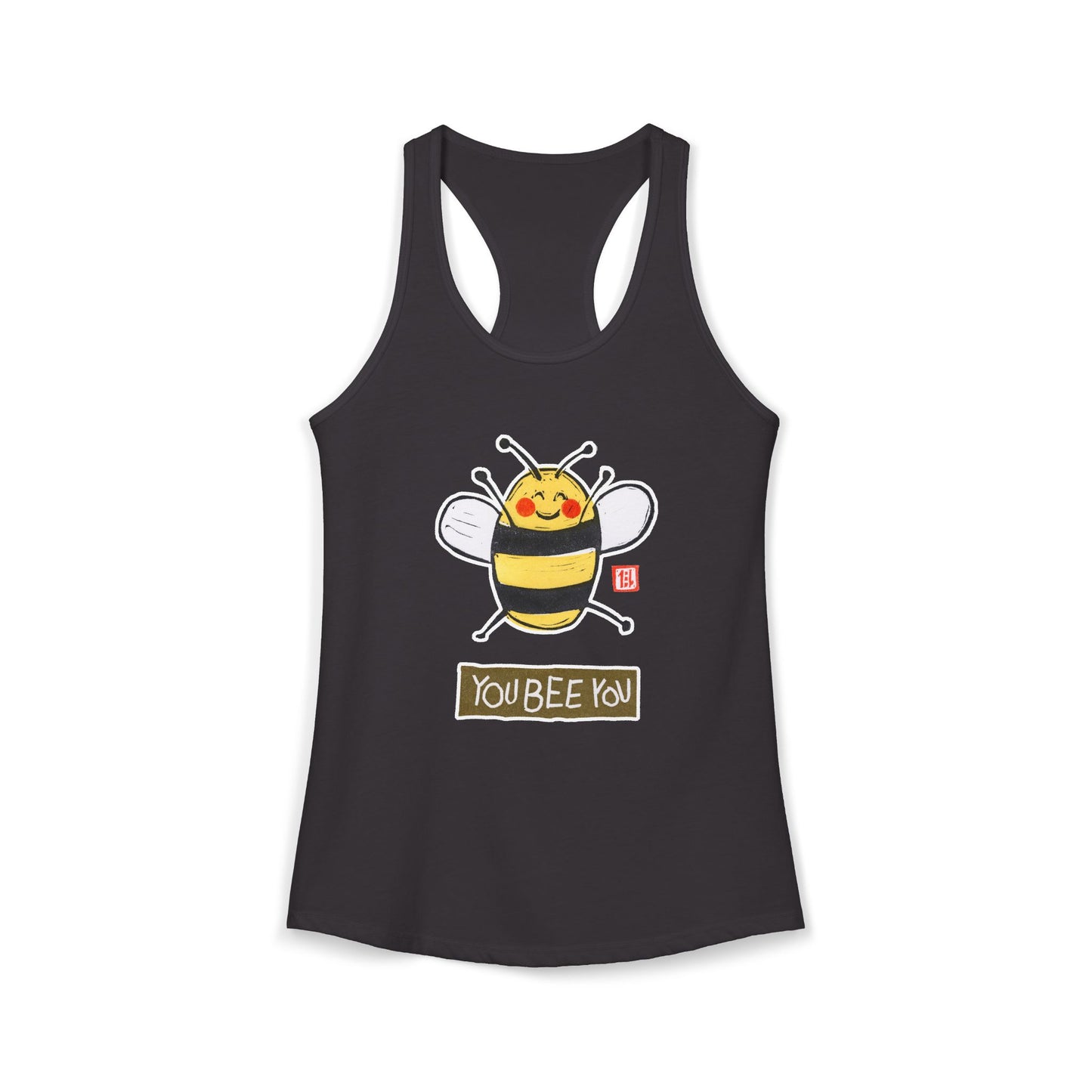 Authenticity Graphic Tank | "You Bee You" Racerback | Self-Acceptance Gift for Her