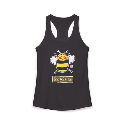 Authenticity Graphic Tank | "You Bee You" Racerback | Self-Acceptance Gift for Her
