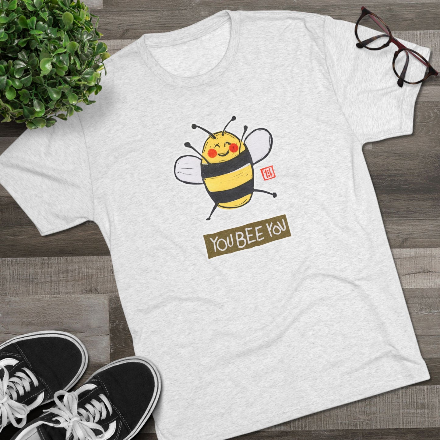 Meaningful Authenticity Tee | "You Bee You" Premium Tri-Blend Crewneck | Self-Acceptance Apparel