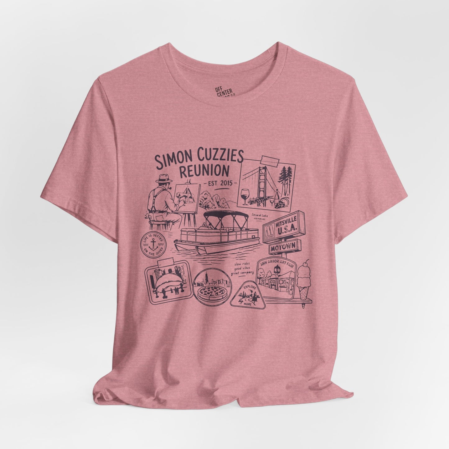"Cuzzie Reunion" Unisex Jersey Short Sleeve Tee