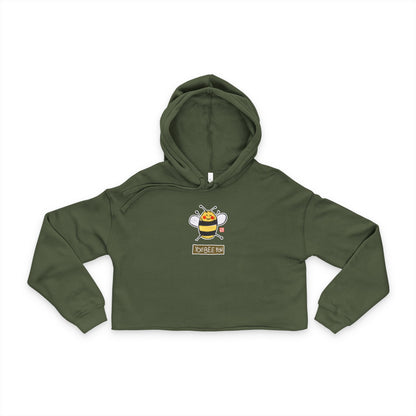 "You Bee You" Graphic Crop Hoodie | Soft Comfy Sweatshirt | Self-Love Apparel