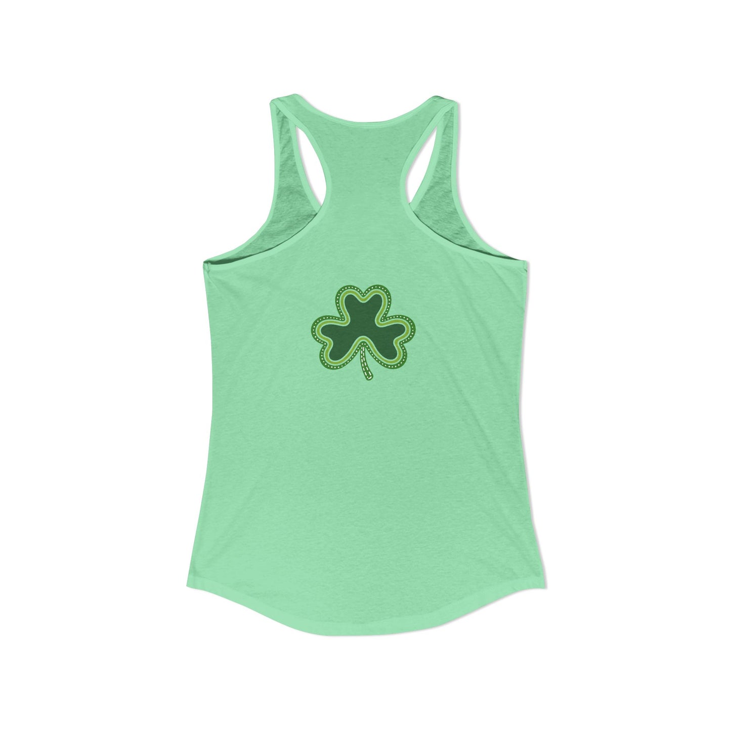 St. Patrick’s Day Tank | "Green Boho Rainbow" Racerback | Lucky Yoga Gear