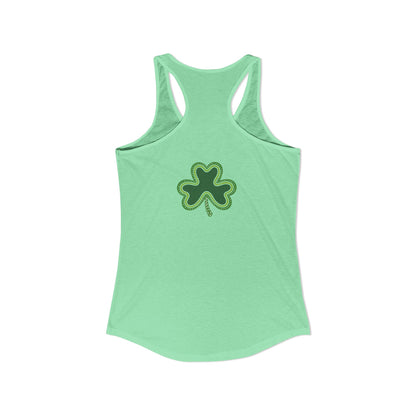 St. Patrick’s Day Tank | "Green Boho Rainbow" Racerback | Lucky Yoga Gear