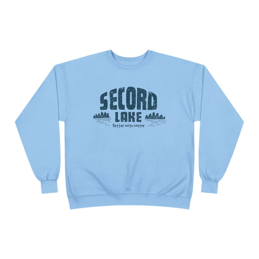 "Secord Lake, Better With Water" Vintage Crewneck Sweatshirt