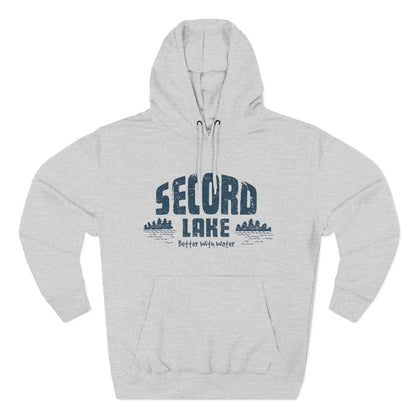 Secord Lake Better with Water — Fleece Hoodie