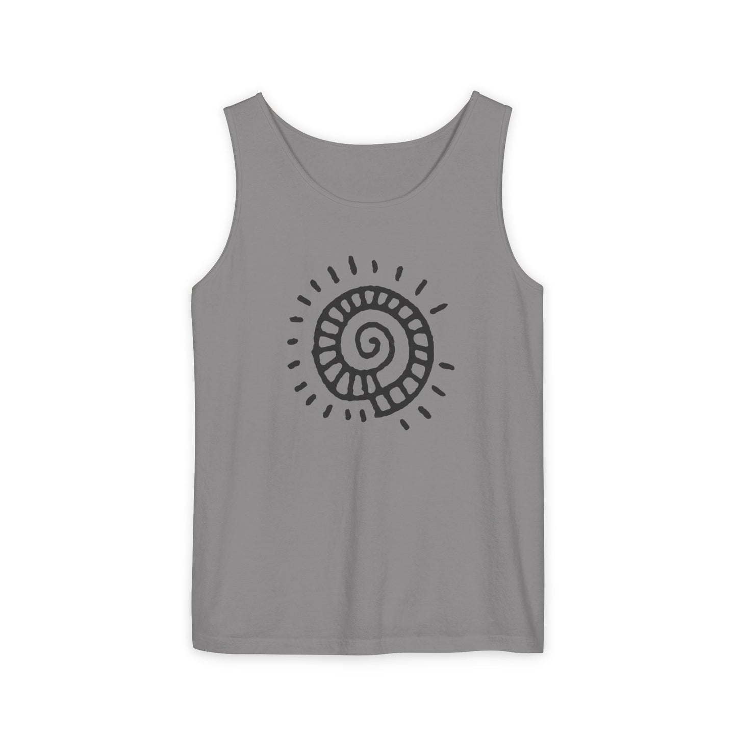 "Spiral Sun"  —  Boho Tank Top
