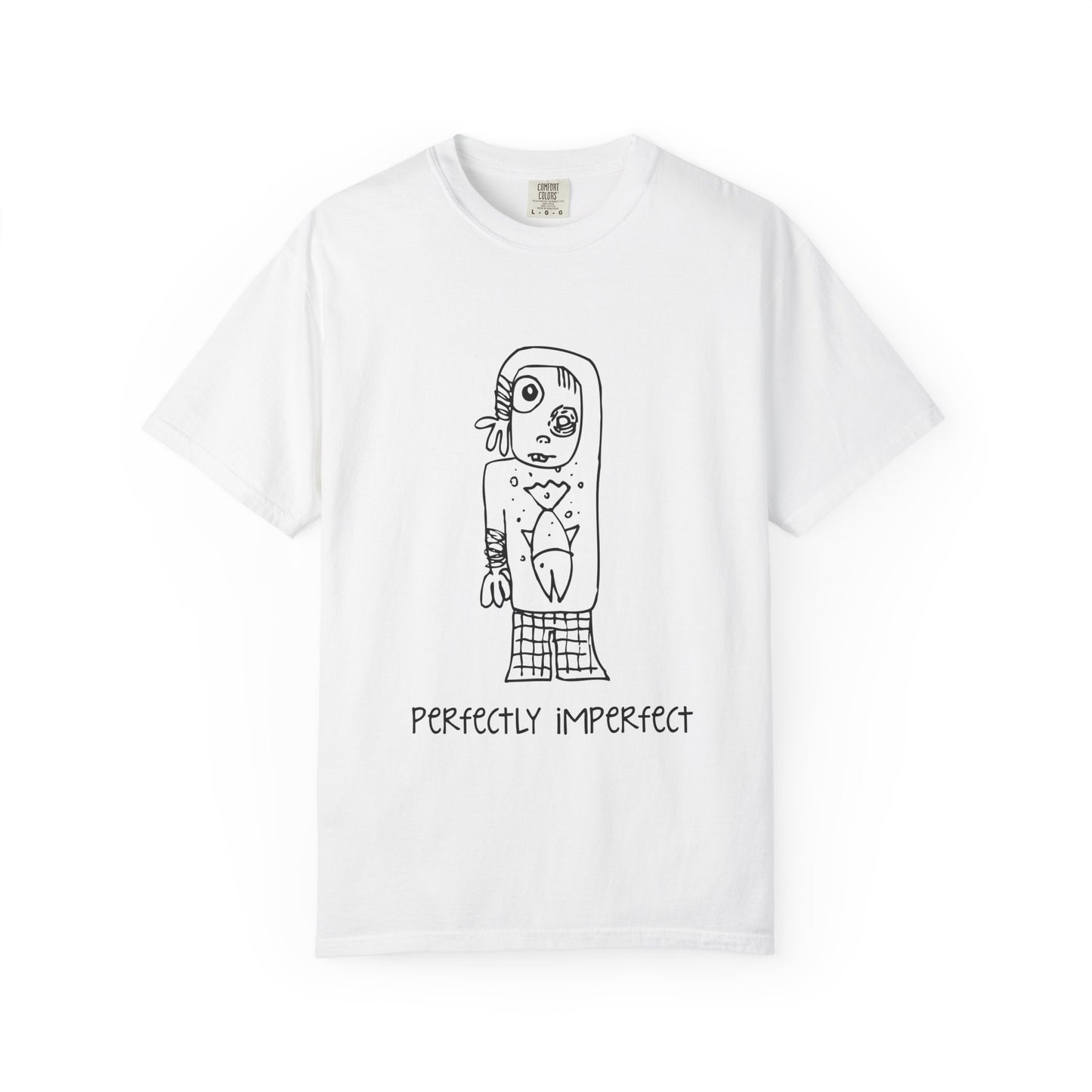 Perfectly Imperfect T-Shirt — Hand-Drawn Self-Love Graphic Tee