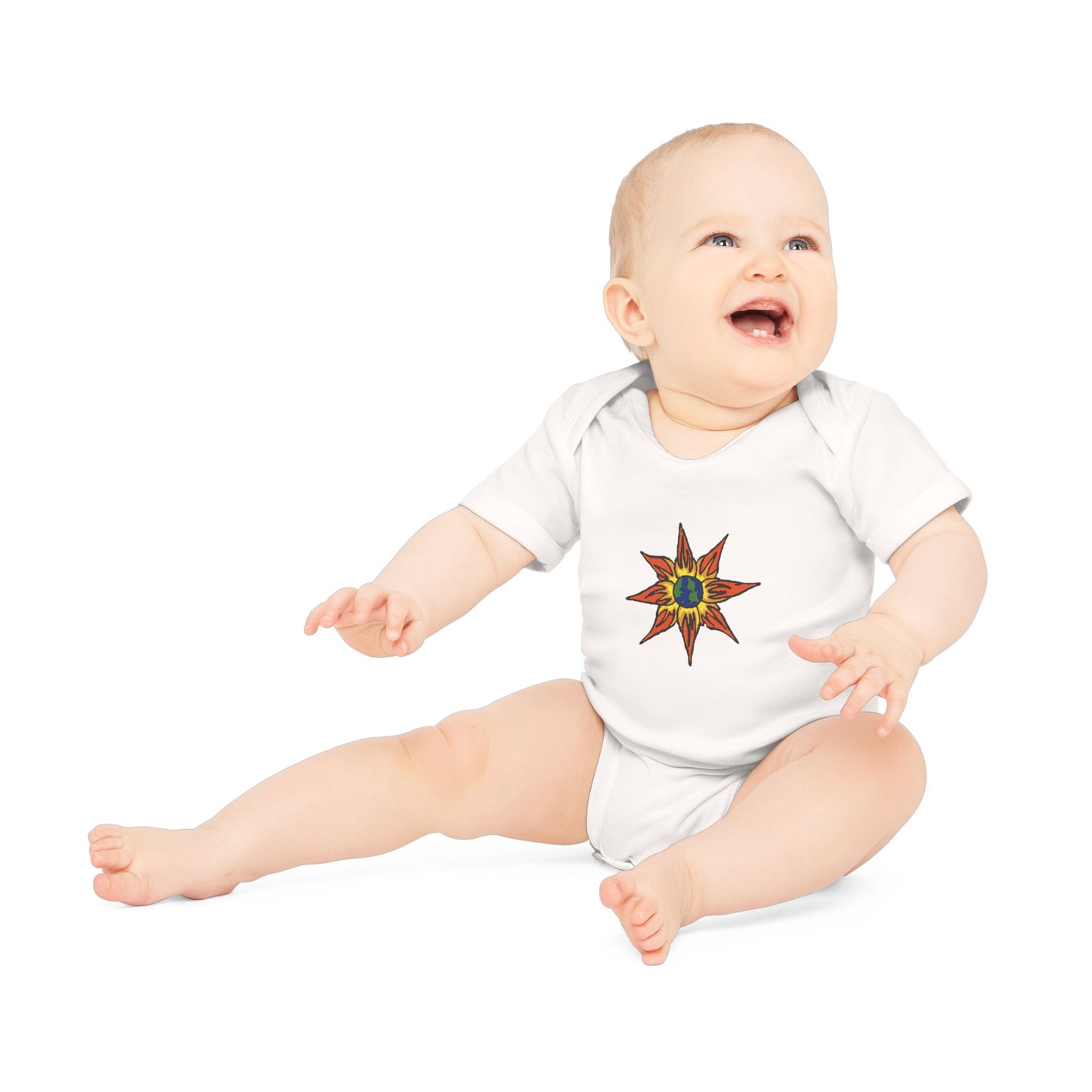 "Mother Bloom" Organic Baby Bodysuit