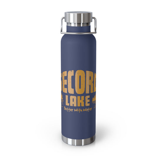"Secord Lake, Better with Water" 22oz Insulated Water Bottle