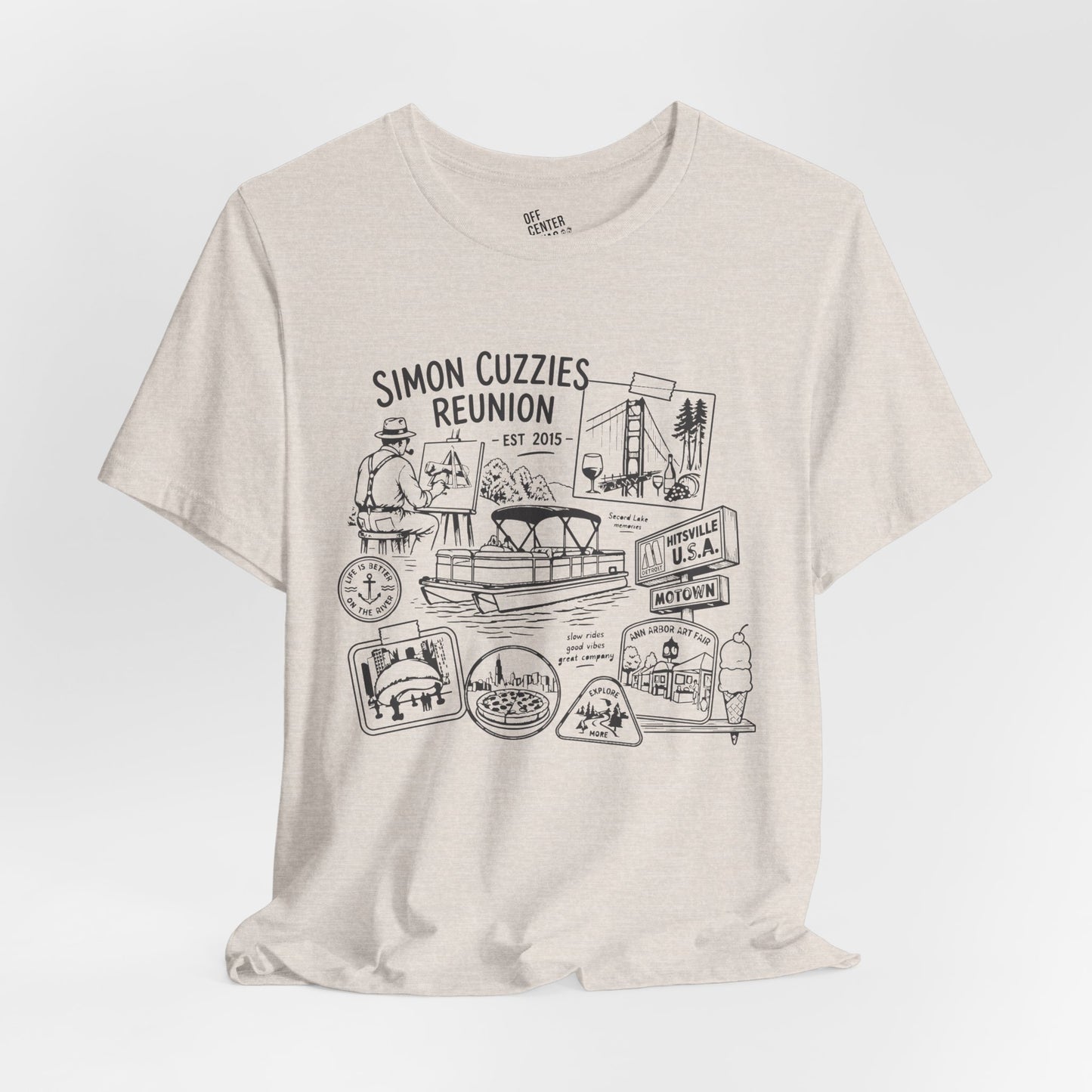 "Cuzzie Reunion" Unisex Jersey Short Sleeve Tee