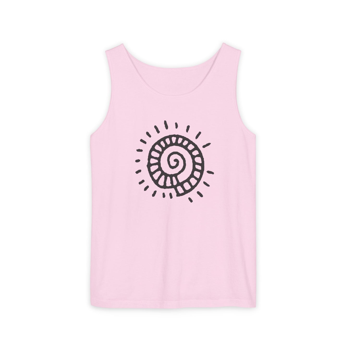 "Spiral Sun"  —  Boho Tank Top