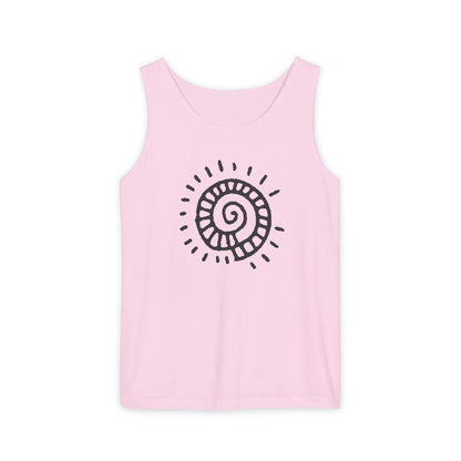 "Spiral Sun"  —  Boho Tank Top