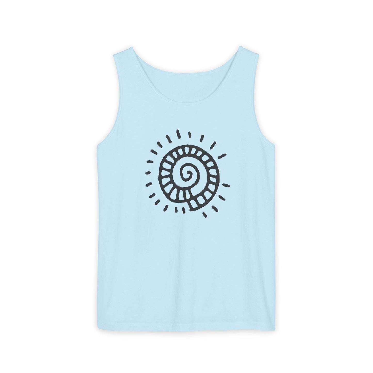 "Spiral Sun"  —  Boho Tank Top