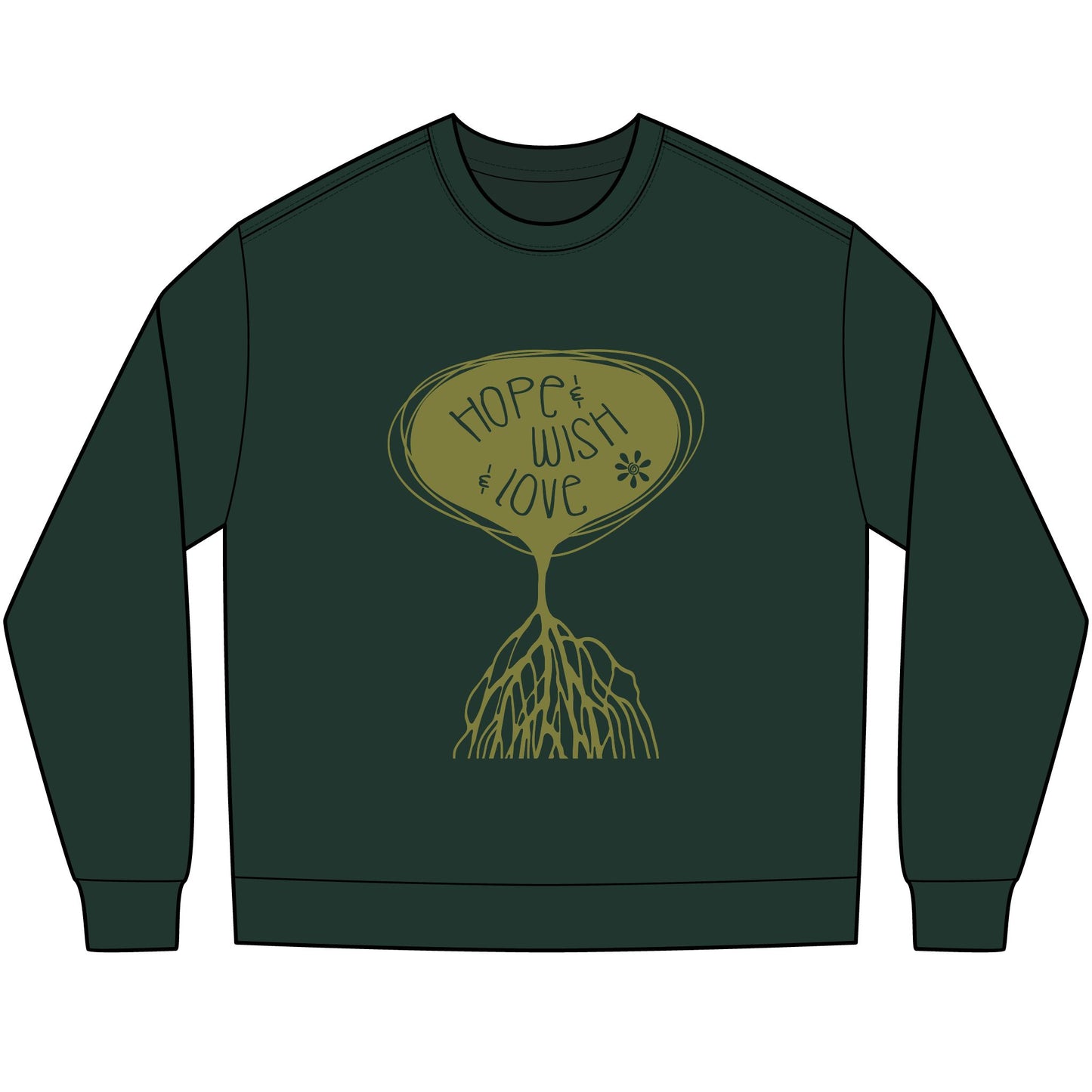 "Hope & Wish & Love" Bella + Canava Long Sleeve Tee