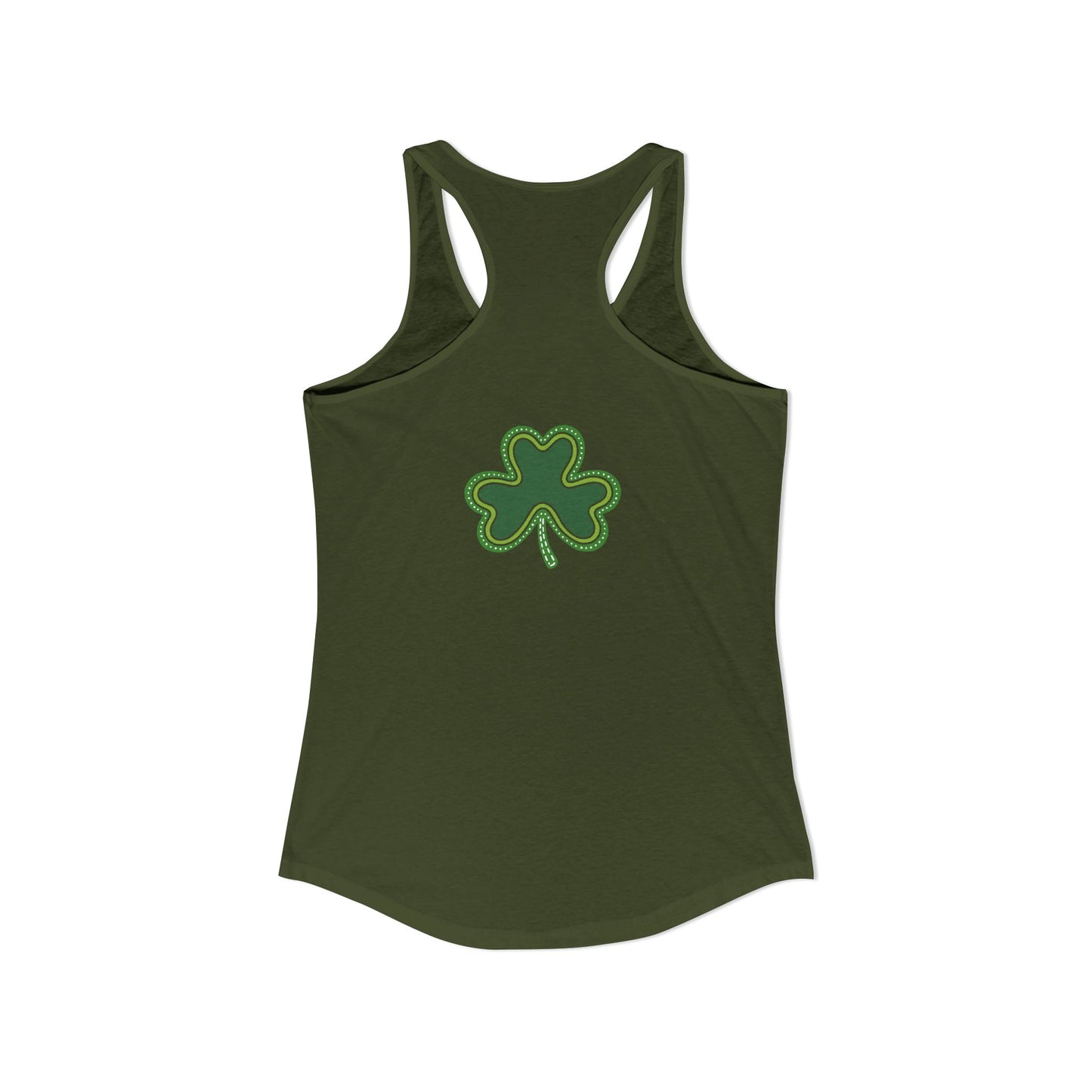 St. Patrick’s Day Tank | "Green Boho Rainbow" Racerback | Lucky Yoga Gear