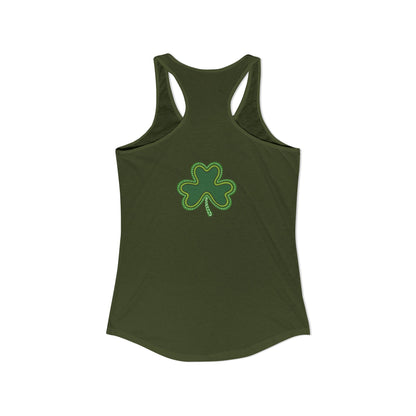St. Patrick’s Day Tank | "Green Boho Rainbow" Racerback | Lucky Yoga Gear