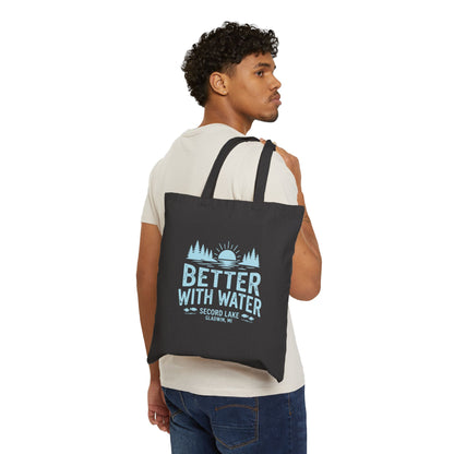 "Better With Water" Cotton Canvas Tote