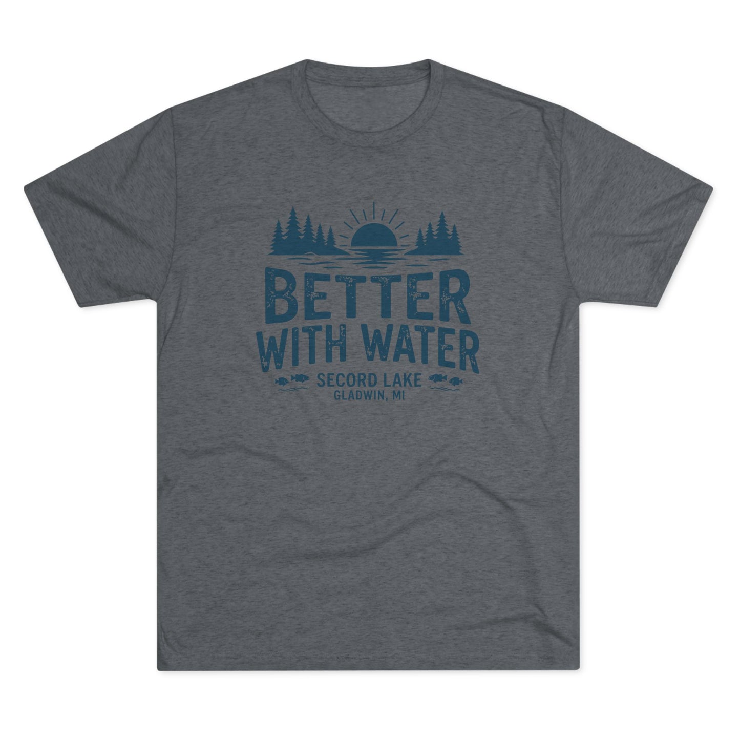 "Better With Water" Secord Lake Crew Tee