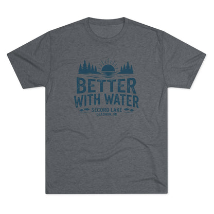 "Better With Water" Secord Lake Crew Tee