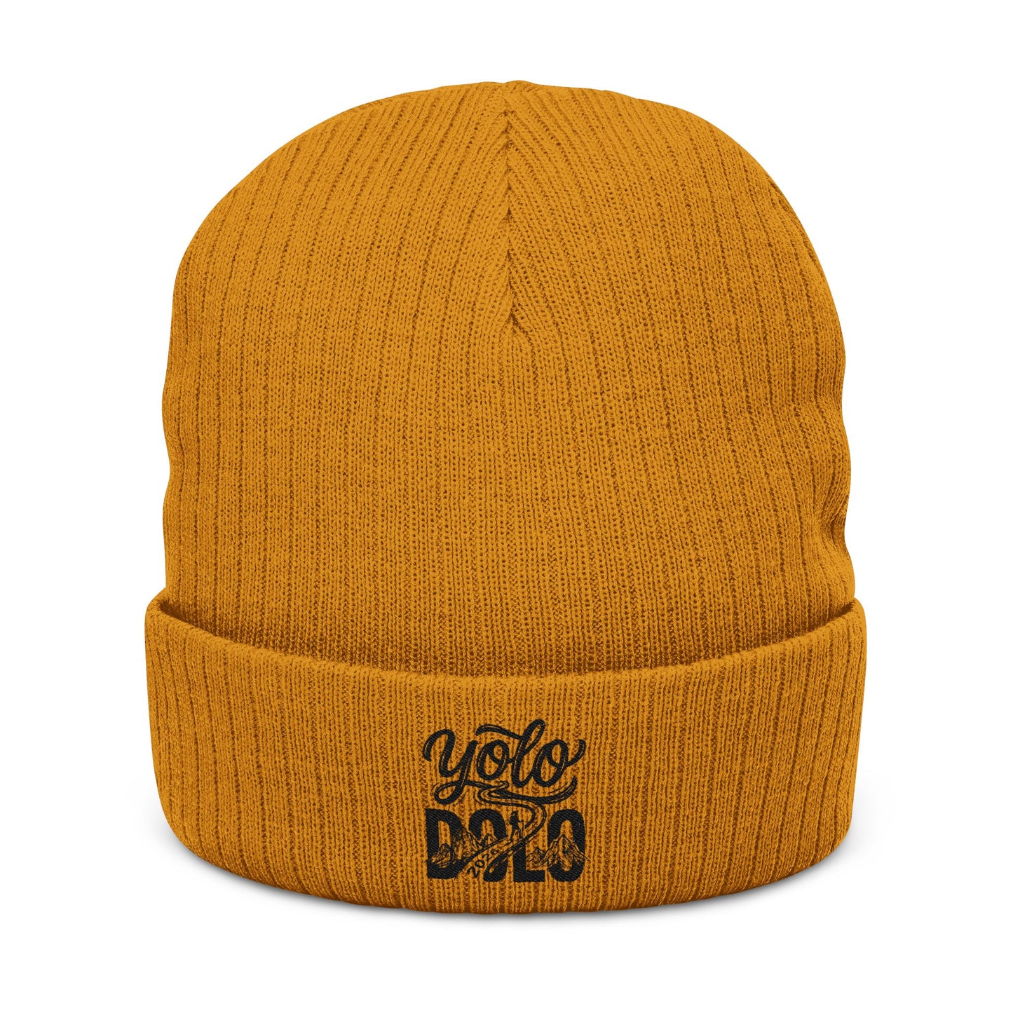 YOLO DOLO  — Embroidered Cozy Winter Cuffed Hat