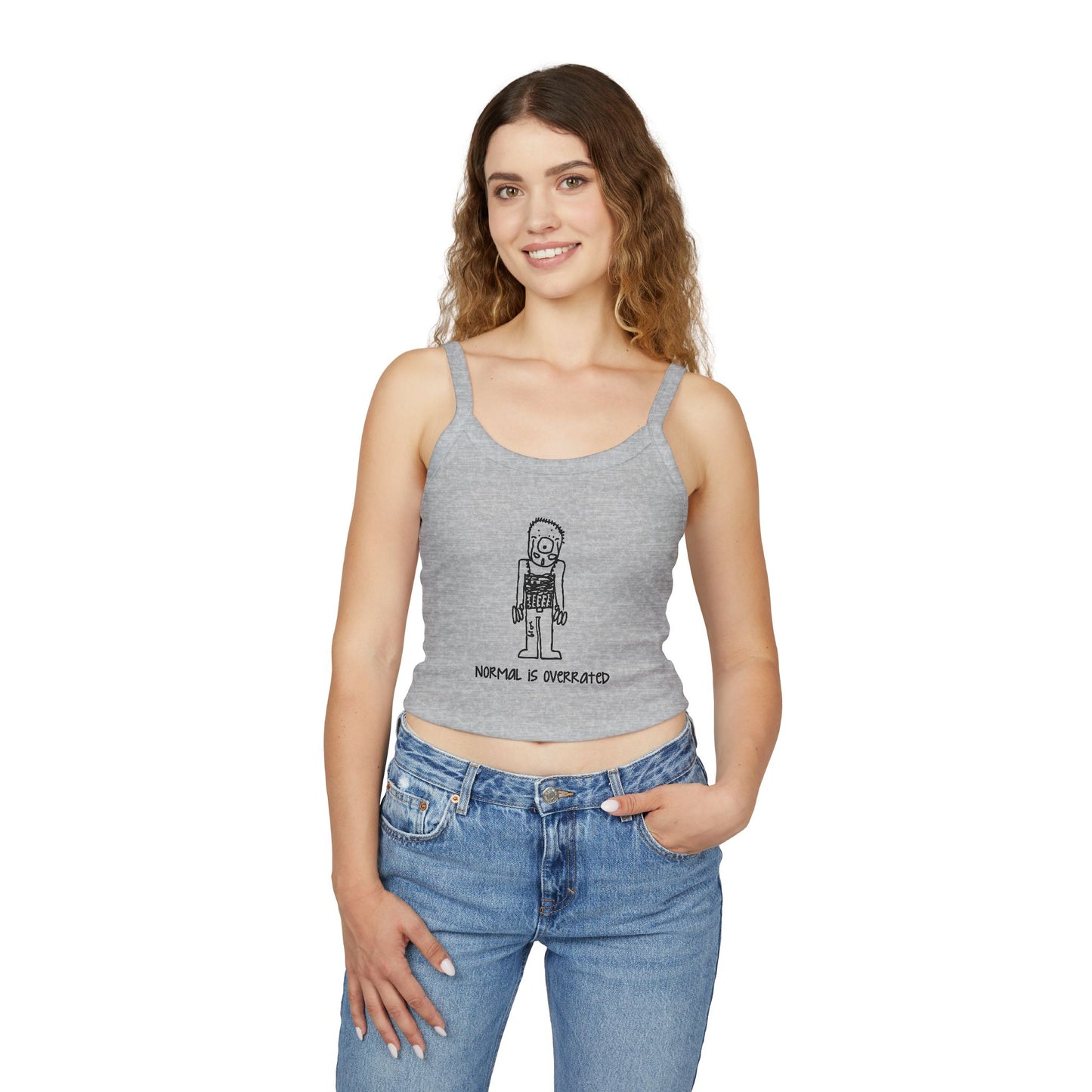 "Normal Is Overrated "Women's Cropped Tank Top